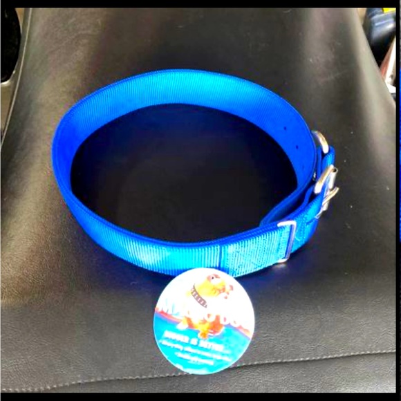 Other - Extra Large & Wide Dog Collar - NWT in a beautiful blue colour